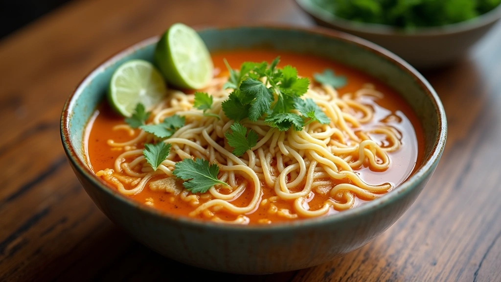 The Ultimate Malaysian Curry Noodle Soup: Quick, Creamy Laksa Bowls - Step 8: Serve the Laksa