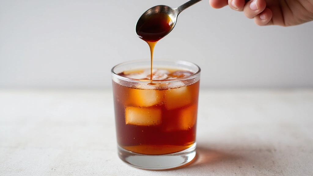 The Ultimate Shirley Temple Mocktail: Grenadine Sweetness in Sparkling Soda - Step 4: Add Grenadine