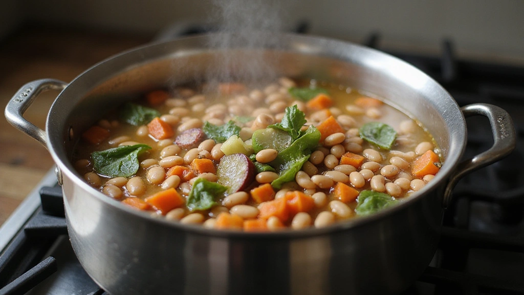 Ultimate Vegan Bean and Bacon Soup Recipe: Rich, Smoky, and Satisfying - Step 4: Incorporate Beans and Liquid