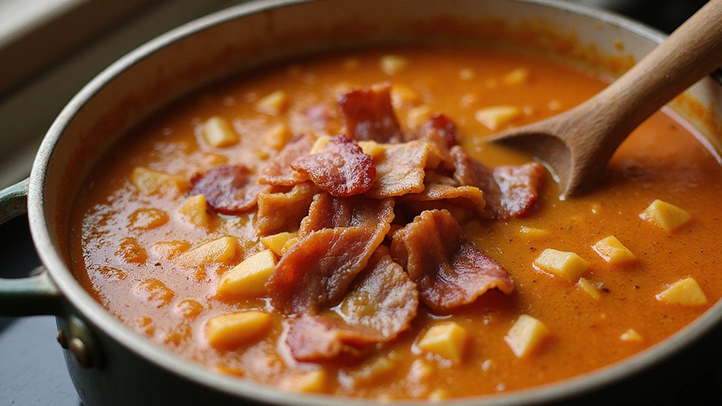 Ultimate Vegan Bean and Bacon Soup Recipe: Rich, Smoky, and Satisfying - Step 7: Add Vegan Bacon