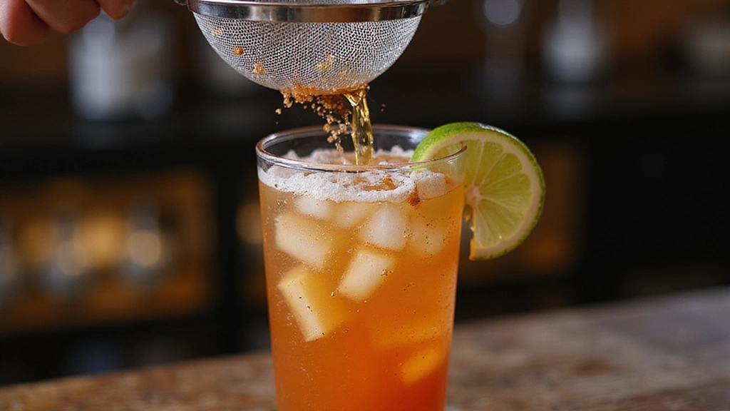 Virgin Caesar Mocktail Recipe: Spicy, Savory, and So Refreshing - Step 6: Strain into Glass