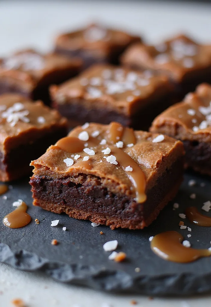 13 Mouthwatering Flavored Vegan Brownies That'll Change Your Dessert Game Forever! - 13. Caramel Sea Salt Brownies
