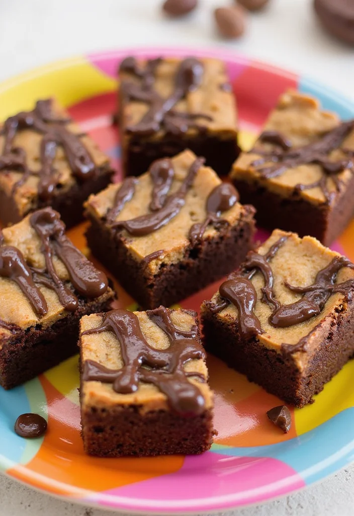 13 Mouthwatering Flavored Vegan Brownies That'll Change Your Dessert Game Forever! - 2. Peanut Butter Swirl Brownies