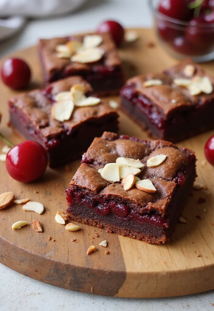 13 Mouthwatering Flavored Vegan Brownies That'll Change Your Dessert Game Forever! - 7. Cherry Almond Brownies