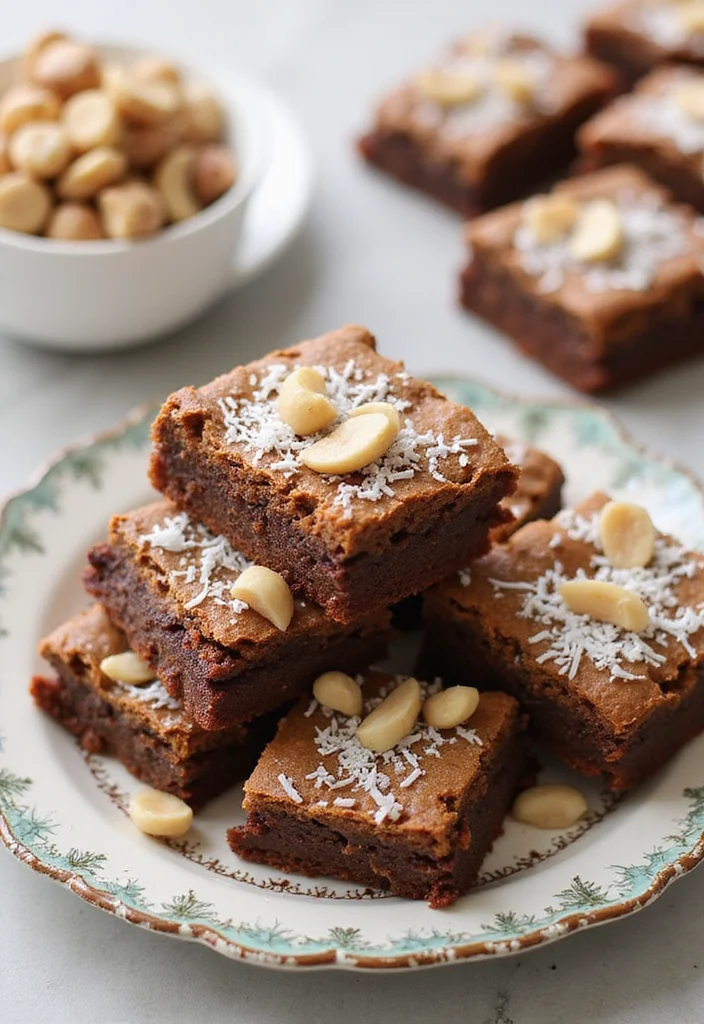 13 Mouthwatering Flavored Vegan Brownies That'll Change Your Dessert Game Forever! - 8. Coconut Macadamia Brownies