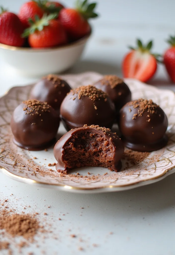15 No Bake Energy Balls Recipes That Will Change Your Snack Game Forever! - 14. Chocolate Covered Strawberry Energy Balls
