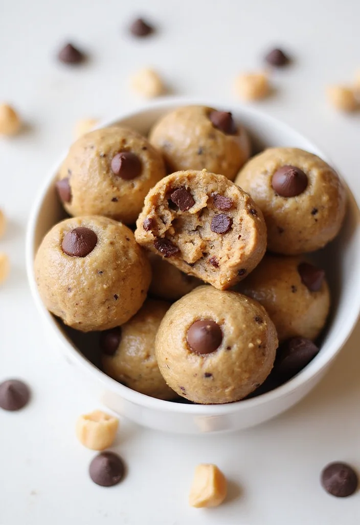 15 No Bake Energy Balls Recipes That Will Change Your Snack Game Forever! - 2. Chocolate Chip Cookie Dough Energy Balls
