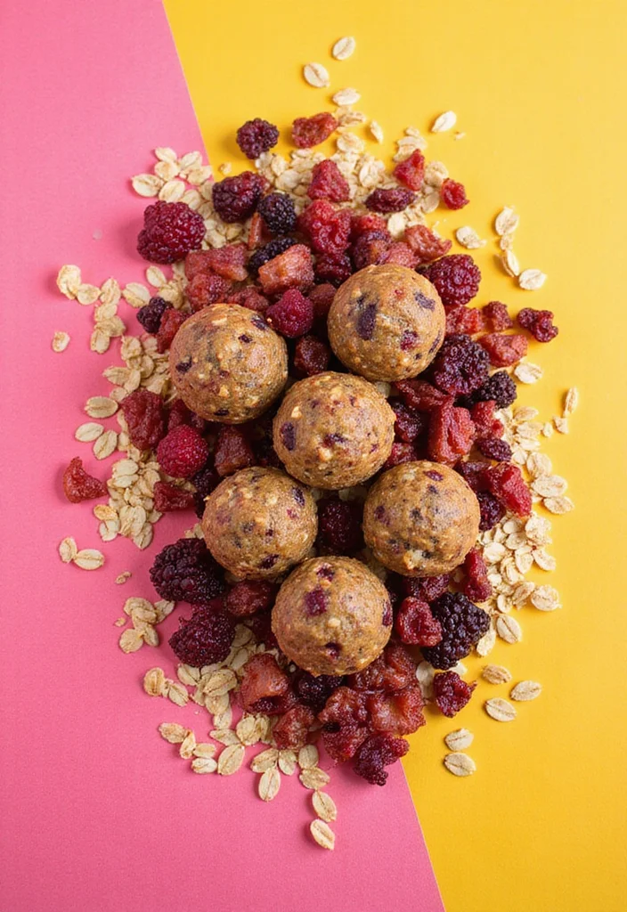 15 No Bake Energy Balls Recipes That Will Change Your Snack Game Forever! - 4. Berry Bliss Energy Balls