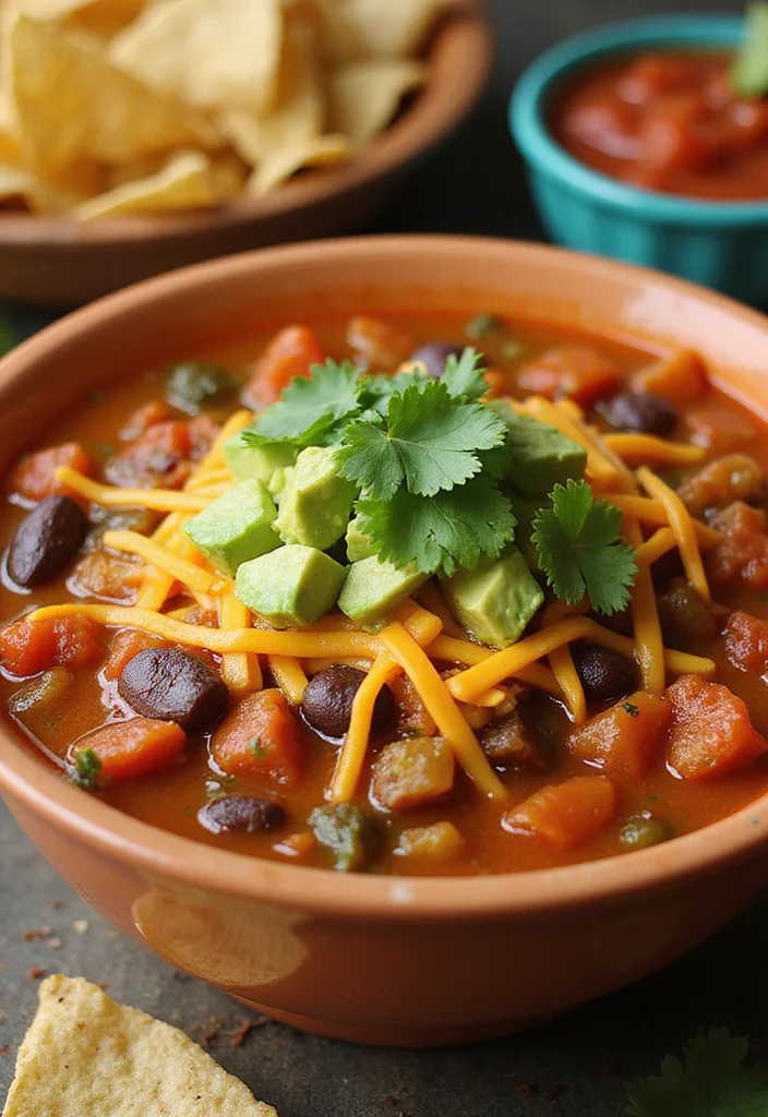20 Budget-Friendly Crockpot Recipes That Are Absolutely Delicious (You’ll Love #4!) - 14. Taco Soup