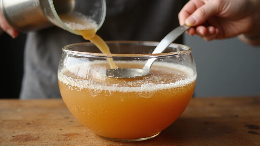 Candy Cane Christmas Punch Recipe: Sparkling & Delicious Holiday Drink - Step 4: Incorporate Ginger Ale