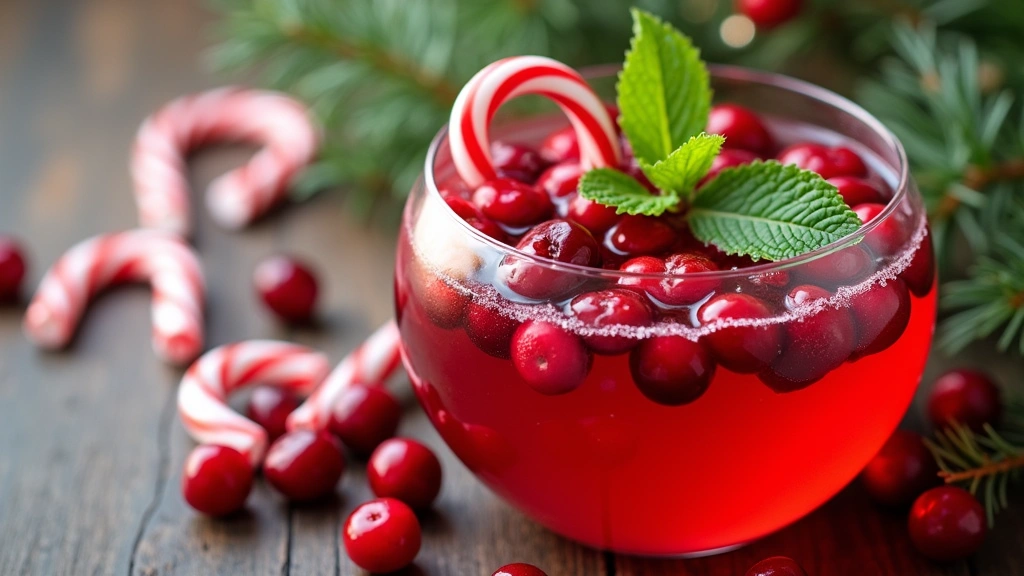Candy Cane Christmas Punch Recipe: Sparkling & Delicious Holiday Drink - Step 7: Garnish the Punch