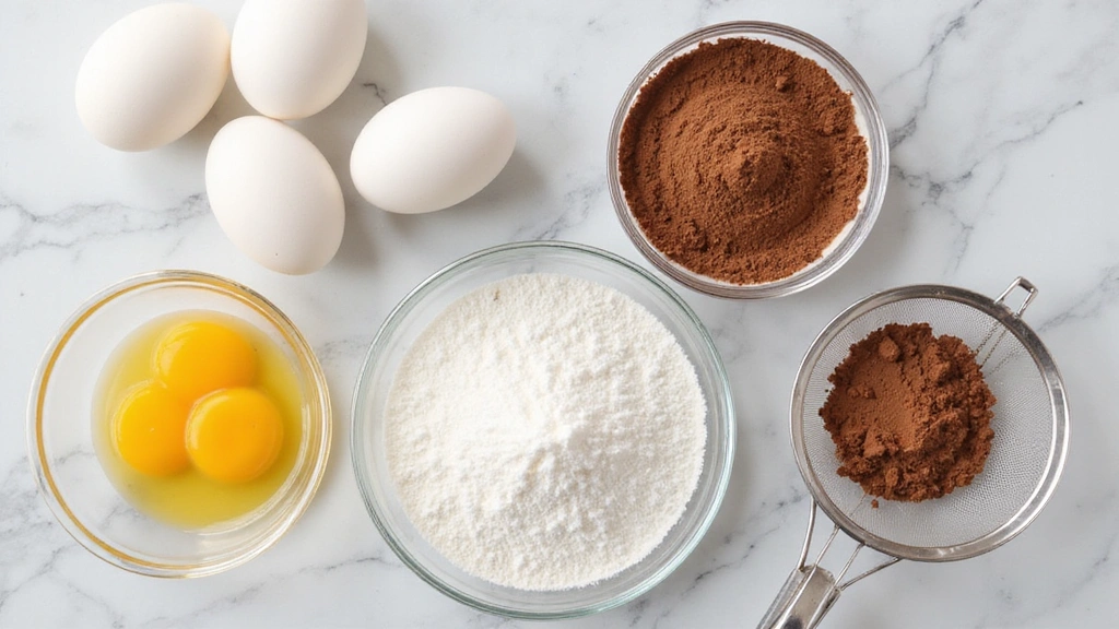 Chocolate Roulade Recipe: Light, Fluffy, and Irresistibly Chocolatey - Step 1: Prepare Ingredients
