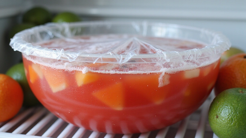 Create the Perfect Midnight Frost Christmas Punch: Sparkling and Seasonal - Step 7: Chill the Punch
