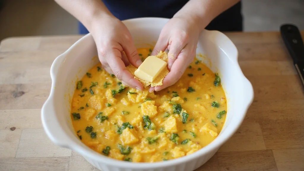 Delicious Cottage Cheese Egg Bake: Easy, Flavourful & Nutritious - Step 5: Prepare the Baking Dish