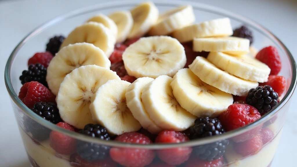 How to Make the Ultimate Christmas Trifle: Festive Layers of Delight - Step 5: Add Sliced Bananas