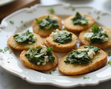 Mediterranean Spinach & Feta Cheese Crisps: A Flavorful Snack You’ll Love