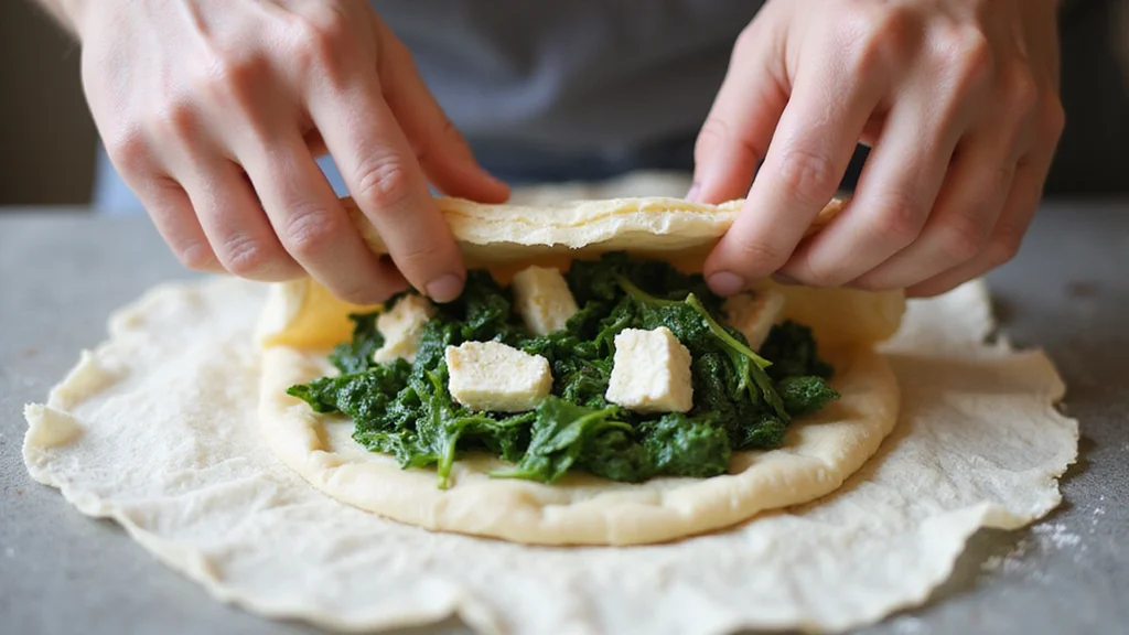 Mediterranean Spinach & Feta Cheese Crisps: A Flavorful Snack You’ll Love - Step 5: Roll and Shape