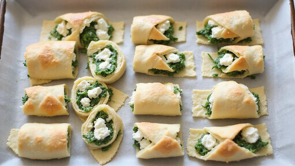 Mediterranean Spinach & Feta Cheese Crisps: A Flavorful Snack You’ll Love - Step 6: Slice and Arrange