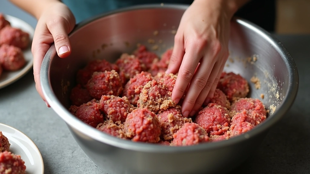 Sweet Chili Meatballs in the Crockpot: A Flavor Explosion - Step 2: Mix Meatball Ingredients