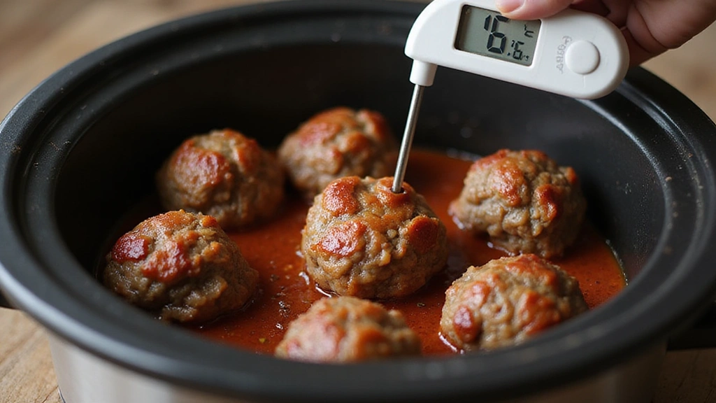Sweet Chili Meatballs in the Crockpot: A Flavor Explosion - Step 7: Check for Doneness