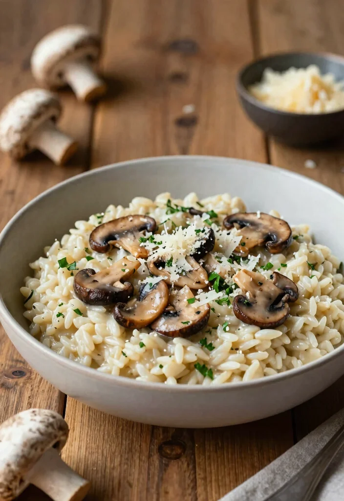 12 Low Calorie High Protein One Pot Recipes That Will Help You Shed Those Extra Pounds! - 5. Savory Mushroom Risotto 1
