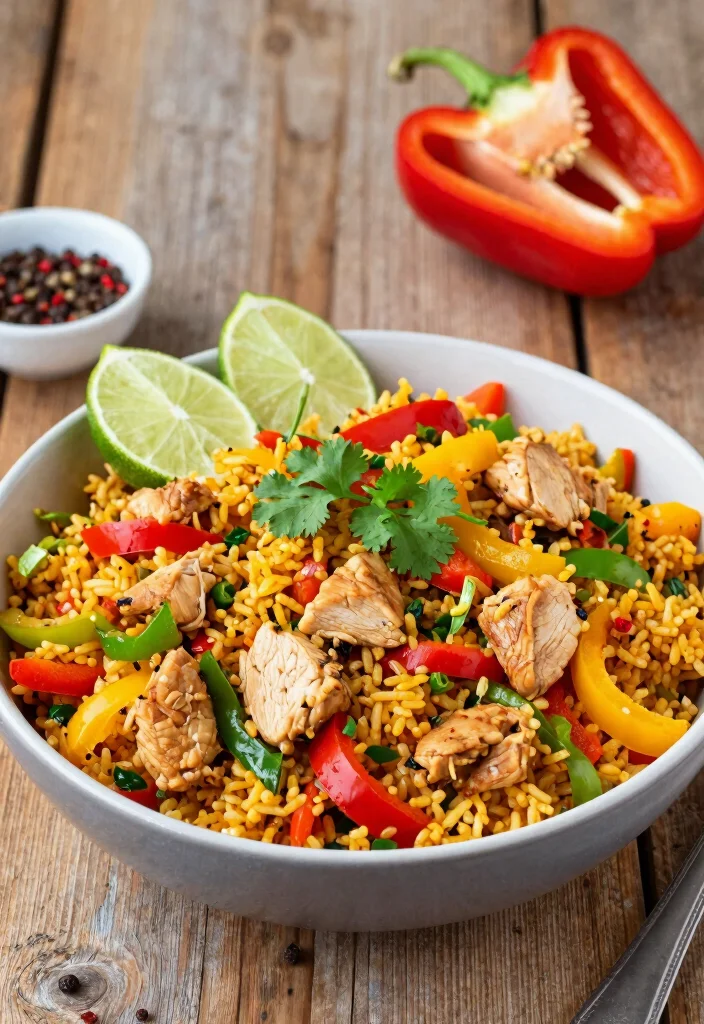 12 Low Calorie High Protein One Pot Recipes That Will Help You Shed Those Extra Pounds! - 8. One-Pot Chicken Fajita Rice 1