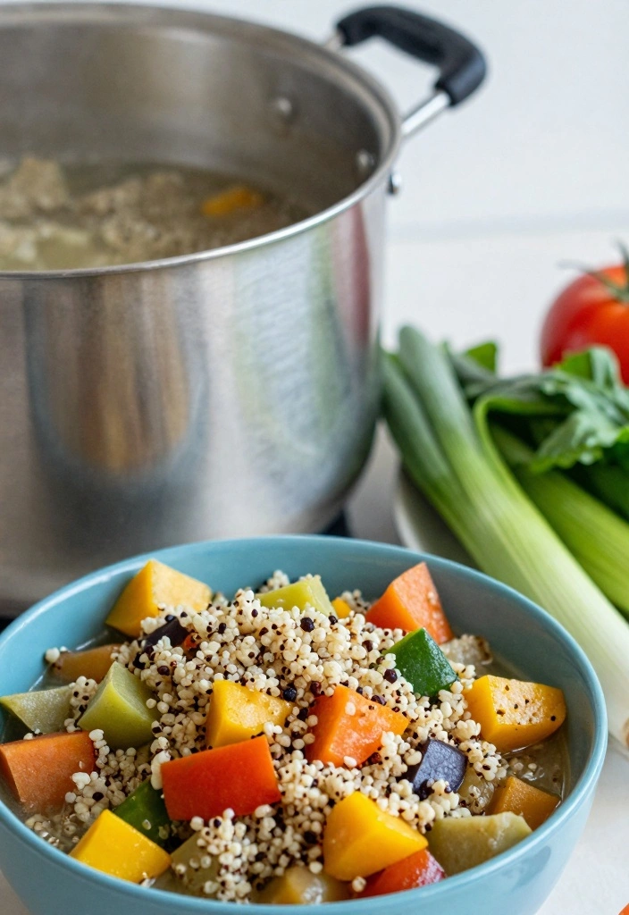 12 One Pot Meals You Can Make in Under 30 Minutes (Family Will Love #5!) - 3. Hearty Vegetable and Quinoa Stew