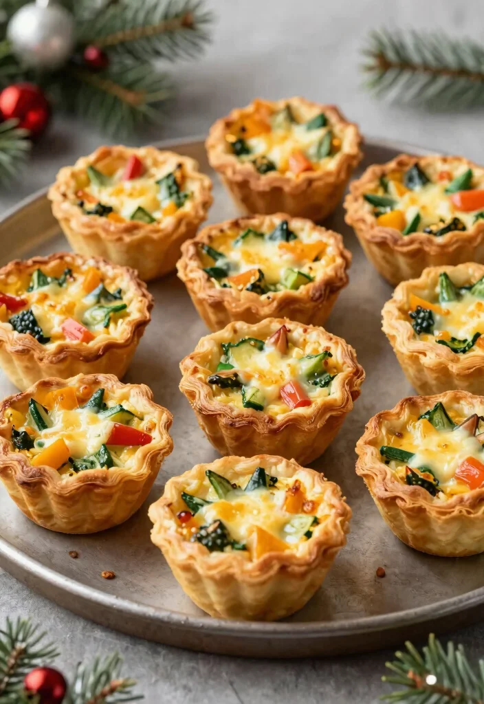 20 Festive Christmas Appetizers That Will Wow Your Guests (You Won't Believe #7!) - 11. Mini Quiches 1