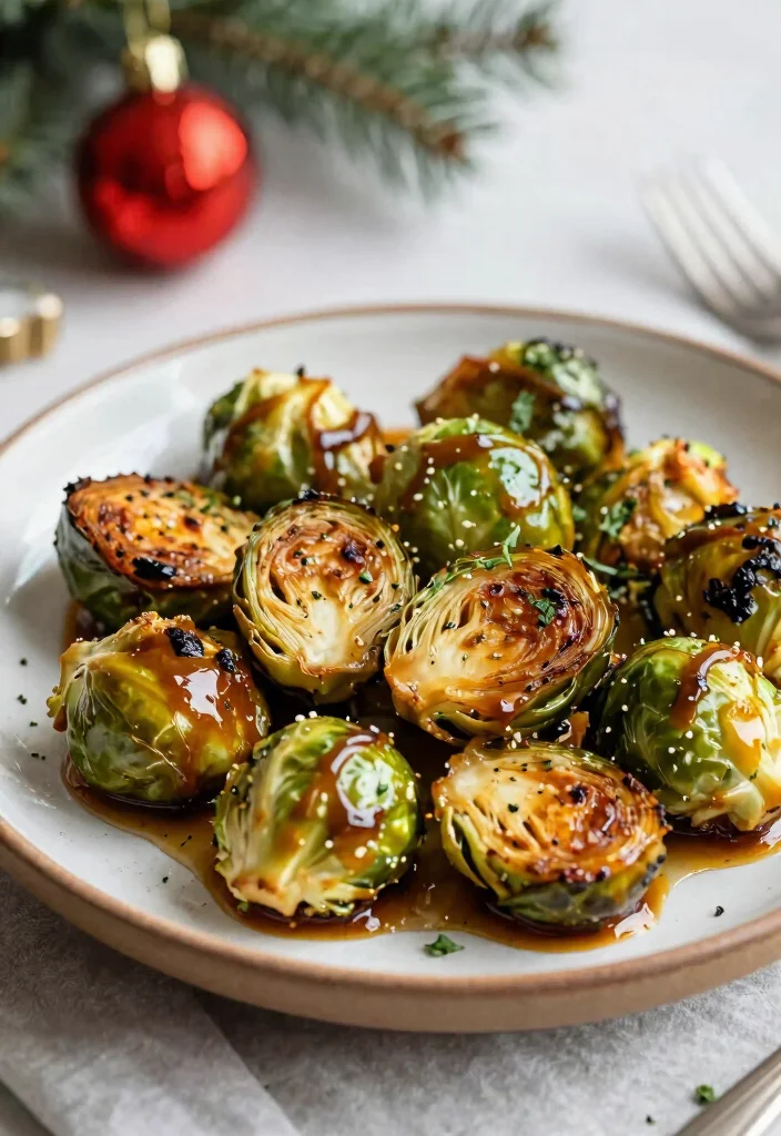 20 Festive Christmas Appetizers That Will Wow Your Guests (You Won't Believe #7!) - 12. Honey-Balsamic Glazed Brussels Sprouts 1