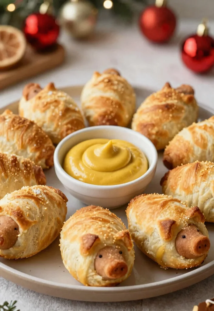 20 Festive Christmas Appetizers That Will Wow Your Guests (You Won't Believe #7!) - 13. Pigs in a Blanket 1