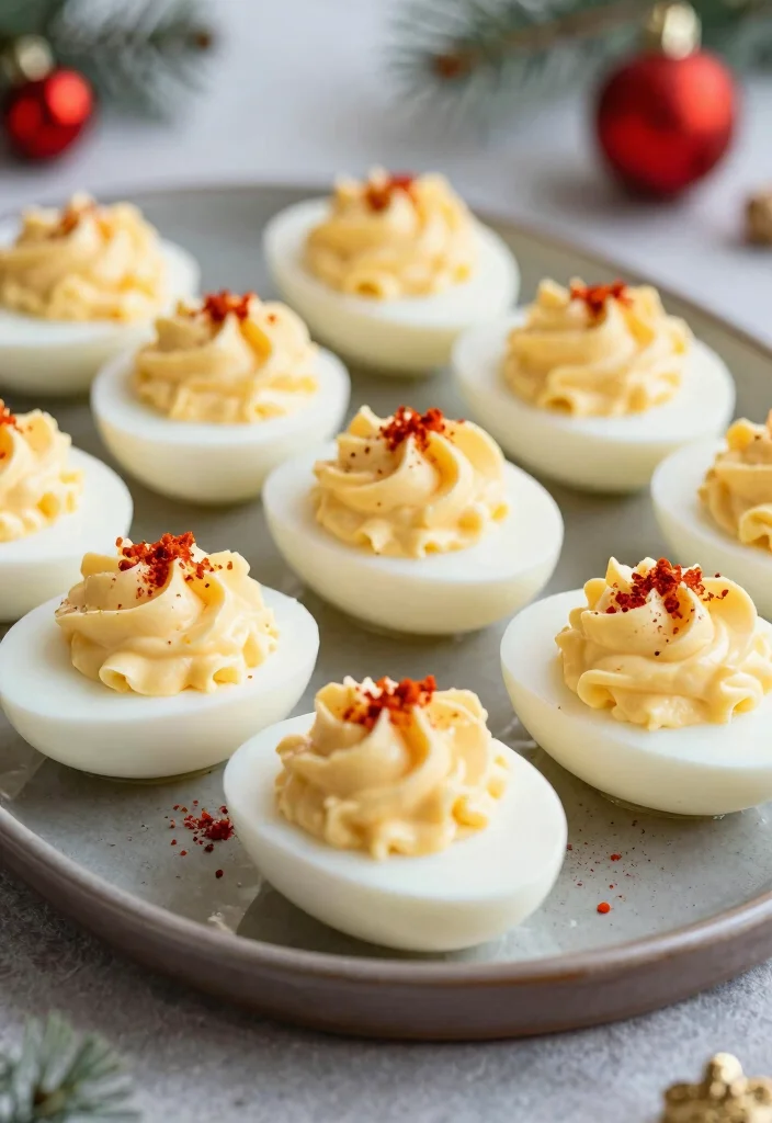 20 Festive Christmas Appetizers That Will Wow Your Guests (You Won't Believe #7!) - 14. Deviled Eggs 1