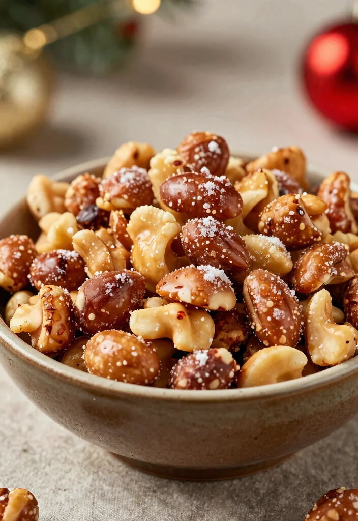 20 Festive Christmas Appetizers That Will Wow Your Guests (You Won't Believe #7!) - 19. Sweet and Spicy Roasted Nuts 1