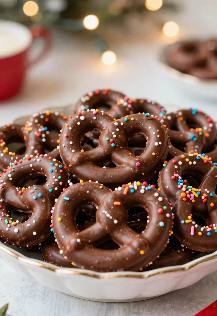 20 Festive Christmas Appetizers That Will Wow Your Guests (You Won't Believe #7!) - 20. Chocolate-Covered Pretzels 1