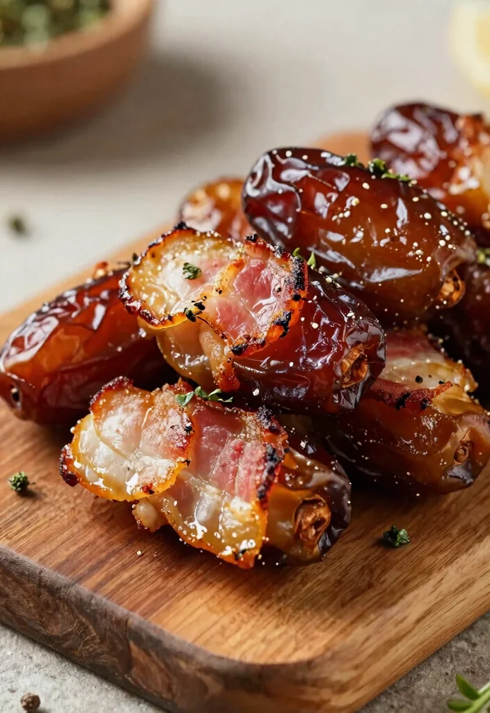 20 Festive Christmas Appetizers That Will Wow Your Guests (You Won't Believe #7!) - 4. Bacon-Wrapped Dates 1