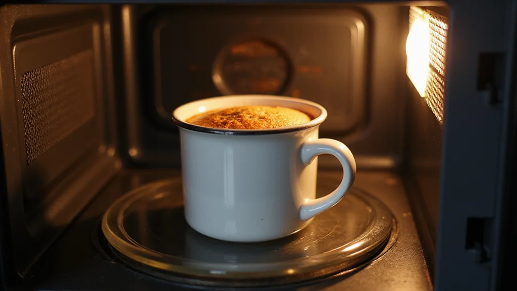 5-Minute Flourless Chocolate Nutella Mug Cake: Easy and Irresistible - Step 7: Microwave the Cake