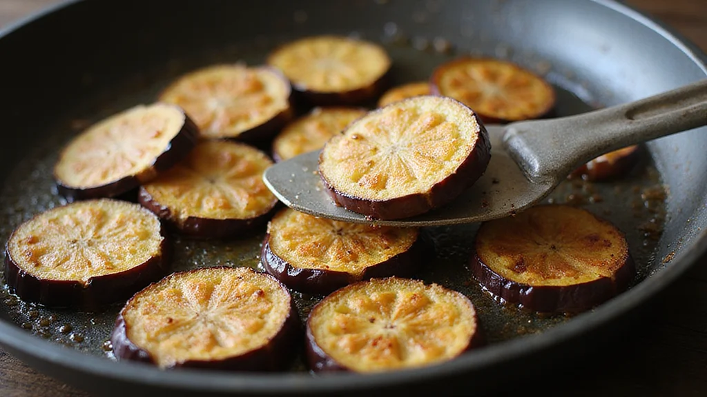 Eggplant Parmesan Bake: A Deliciously Cheesy and Satisfying Dish - Step 5: Fry the Eggplant