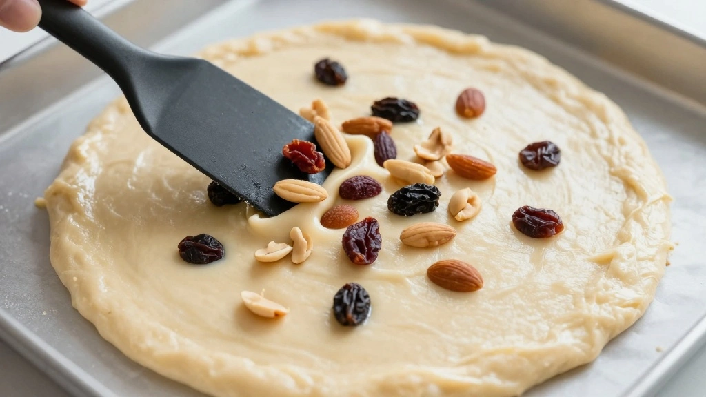 How to Make Retro Christmas Royale Cake: A Festive Classic - Step 6: Fold in Fruits and Nuts 1