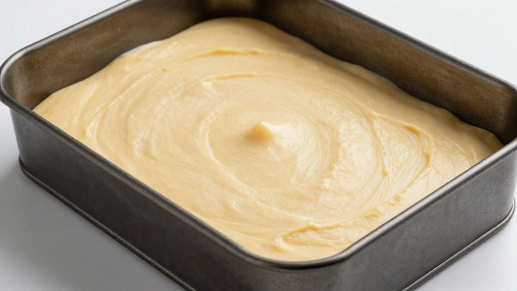 How to Make Retro Christmas Royale Cake: A Festive Classic - Step 7: Transfer to Baking Pan 1
