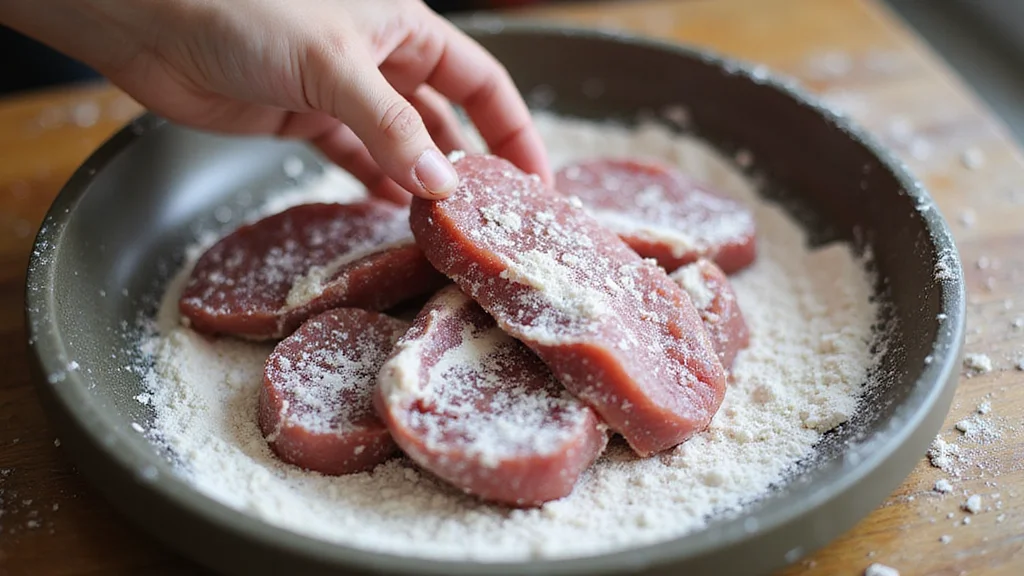 Irresistible Veal Marsala with Mushrooms: A Step-by-Step Recipe for Dinner Perfection - Step 2: Dredge the Veal