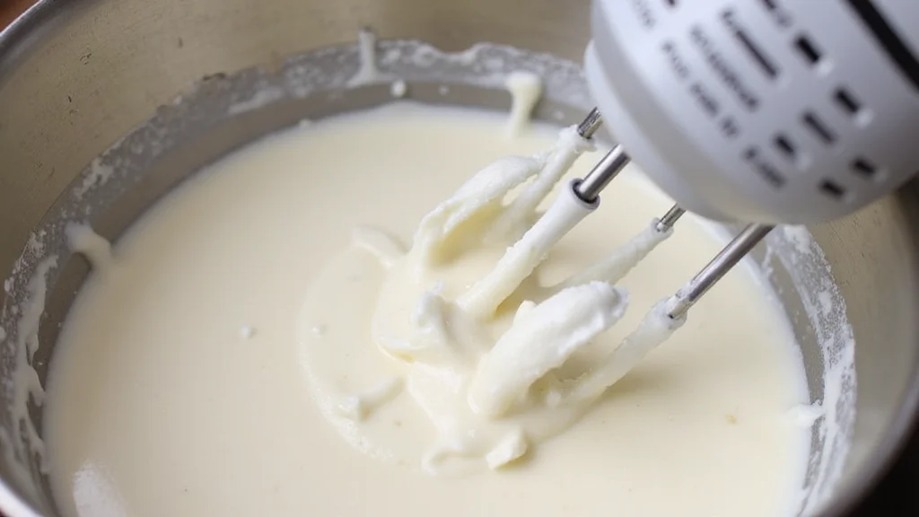 Quick and Creamy No Bake Cheesecake: 4 Ingredients in Just 5 Minutes - Step 3: Whip the Cream