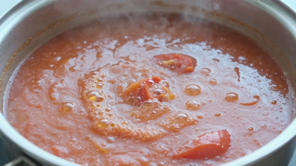Quick and Easy Tomato Soup: Ready in 30 Minutes! - Step 5: Add Broth and Simmer 1