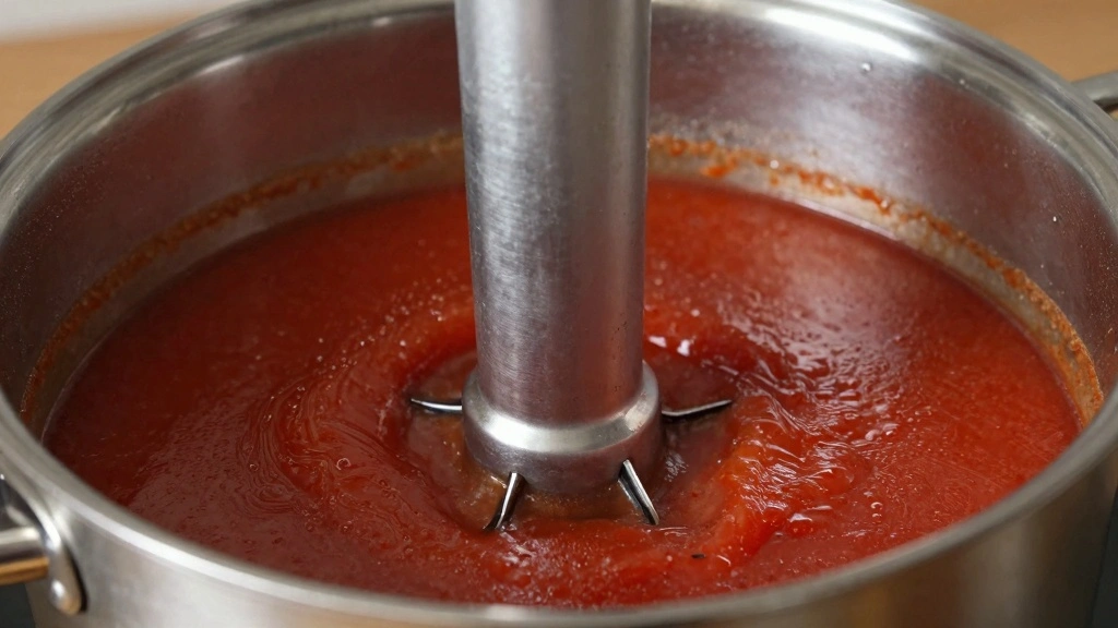 Quick and Easy Tomato Soup: Ready in 30 Minutes! - Step 6: Blend the Soup 1