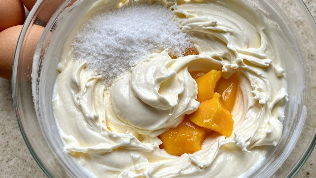 The Ultimate Mango Cheesecake Recipe: Rich, Creamy, and Flavorful - Step 3: Prepare the Filling 1