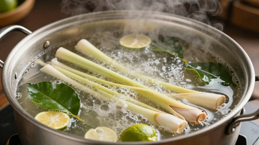 Tom Yum Goong Recipe: A Flavor-Packed Journey to Thailand - Step 2: Heat the Broth 1