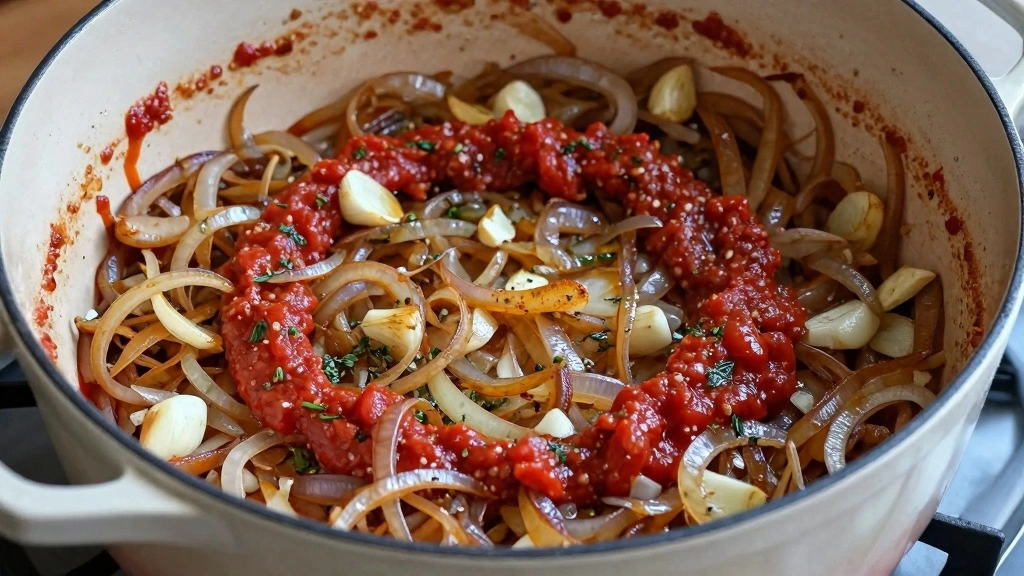Ultimate Beef Guinness Stew: Comfort Food at Its Finest - Step 4: Add Tomato Paste and Seasonings 1